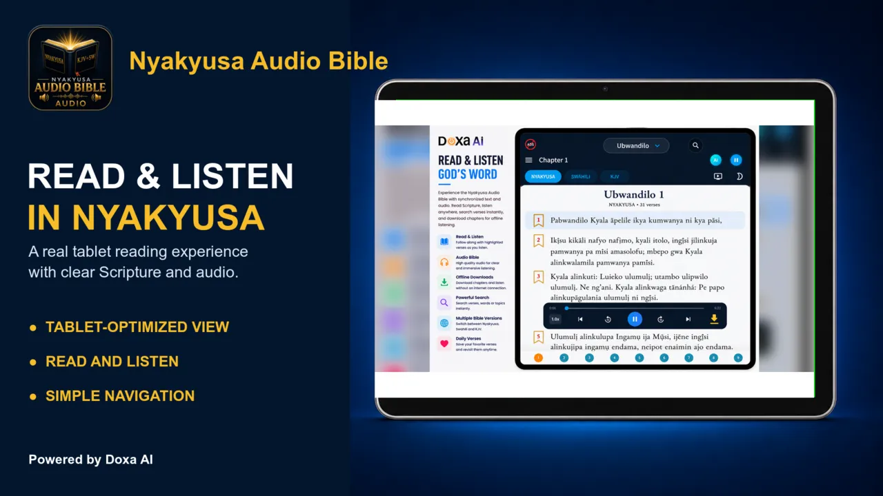 Nyakyusa Audio Bible tablet screenshot